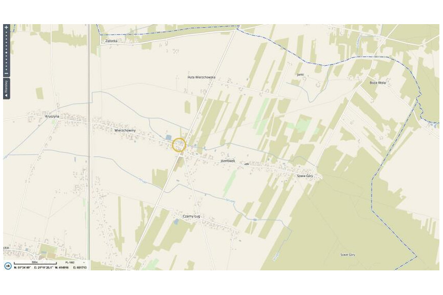 radomski, Jedlińsk, Wierzchowiny, Domek 62 m2.